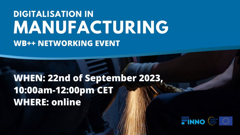 New WB++ event: Digitalisation in Manufacturing