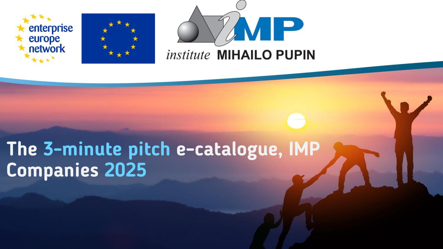 The 3-minute pitch e-catalogue, IMP Companies 2025