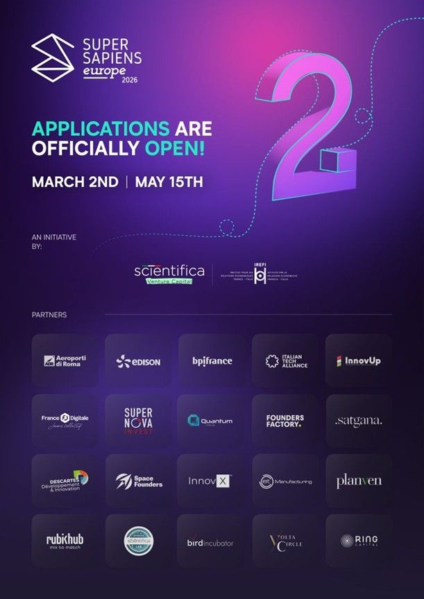 Super Sapiens Europe 2026 Call4Ideas: Unlock Opportunities for Europe’s Deep-Tech Innovators