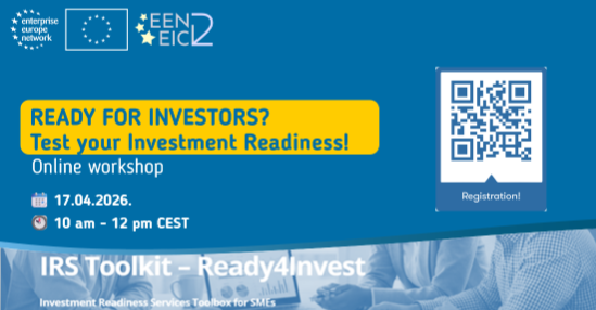 READY FOR INVESTORS? – Test your Investment Readiness I WORKSHOP 17th of April 10 – 12 CEST